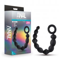 Anal Adventures Platinum Silicone Beginner Anal Beads - Black Anal Adventures Platinum Silicone Beginner Anal Beads - Black Boxcover