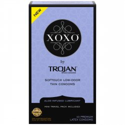Trojan XOXO Softouch Low-odor Thin Condoms - 10-Pack Trojan XOXO Softouch Low-odor Thin Condoms - 10-Pack Boxcover