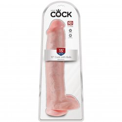 King Cock 15" Cock With Balls - White King Cock 15" Cock With Balls - White Boxcover