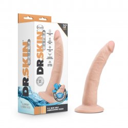 Dr. Skin Glide Self Lubricating 7.5" Dildo - Vanilla Sex Toy