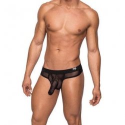 Male Power: Hoser Hose Thong - Black - S/M Male Power: Hoser Hose Thong - Black - S/M Boxcover