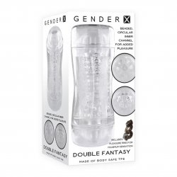 Gender X Double Fantasy Double Sided Two Sensation Stroker - Clear Gender X Double Fantasy Double Sided Two Sensation Stroker - Clear Boxcover