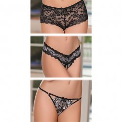 Exposed - Crossdye Lace 3 Pack - Black - L/X Exposed - Crossdye Lace 3 Pack - Black - L/X Boxcover