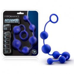 Performance 16" Silicone Anal Beads - Indigo Blue Performance 16" Silicone Anal Beads - Indigo Blue Boxcover