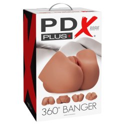 PDX Plus 360 Degree Banger Masturbator - Tan Boxcover