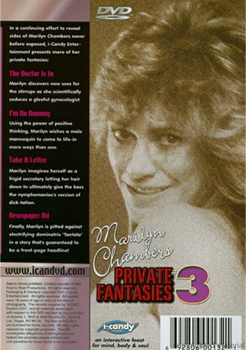 Marilyn Chambers Private Fantasies 3 I Candy Adult Dvd Empire