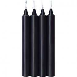 Make Me Melt Sensual Warm Drip Candles - 4 Pack - Black Sex Toy Make Me Melt Sensual Warm Drip Candles - 4 Pack - Black Sex Toy