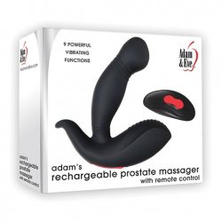 Adam's Rechargeable Prostate Massager with Remote - Black Adam's Rechargeable Prostate Massager with Remote - Black Boxcover