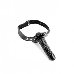 Fetish Fantasy Series Deluxe Ball Gag with Dildo - Black Sex Toy