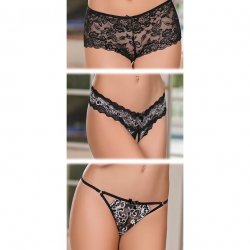 Exposed - Crossdye Lace 3 Pack - Black - Queen Exposed - Crossdye Lace 3 Pack - Black - Queen Boxcover