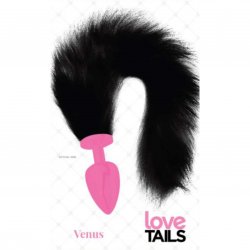 Love Tails: Venus Pink Plug with Long Black Tail - Large Love Tails: Venus Pink Plug with Long Black Tail - Large Boxcover