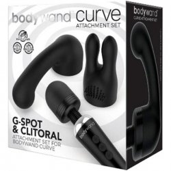 Bodywand Curve Wand G-spot and Clitoral Attachment Set - Black Bodywand Curve Wand G-spot and Clitoral Attachment Set - Black Boxcover