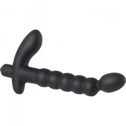 Adam & Eve P-Spot Vibrating Prostate Massager - Black Sex Toy Adam & Eve P-Spot Vibrating Prostate Massager - Black Sex Toy