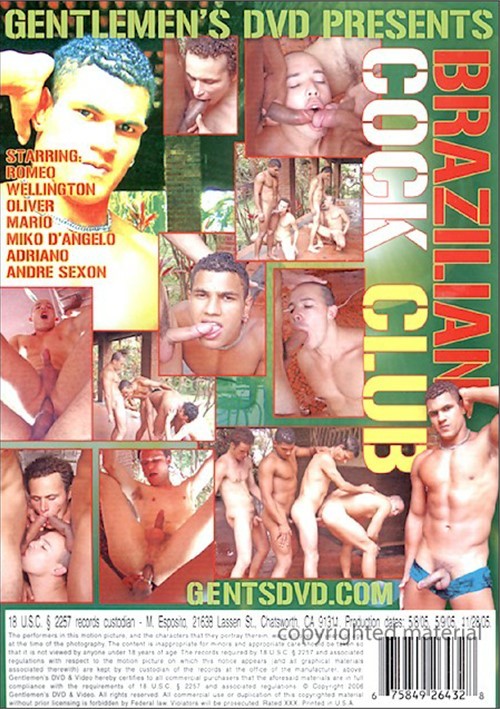 500px x 709px - Brazilian Cock Club | Gentlemen's Video Gay Porn Movies @ Gay DVD Empire