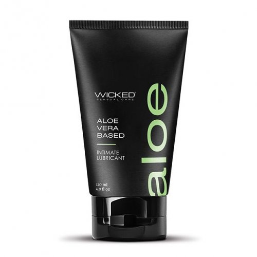 Wicked Sensual Care Aloe Vera Water Based Intimate Lubricant - 4oz