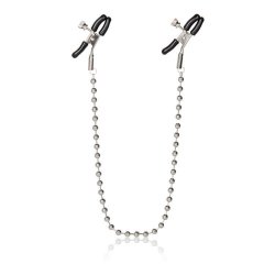 Silver Beaded Nipple Clamps Sex Toy