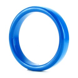 TitanMen Metal Cock Ring - Medium - Blue Sex Toy TitanMen Metal Cock Ring - Medium - Blue Sex Toy
