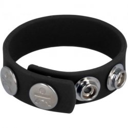Titus Silicone Series: Silicone Cock and Ball Strap - Black Sex Toy Titus Silicone Series: Silicone Cock and Ball Strap - Black Sex Toy