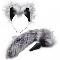 Grey Wolf Tail Anal Plug and Ears Set Grey Wolf Tail Anal Plug and Ears Set Boxcover