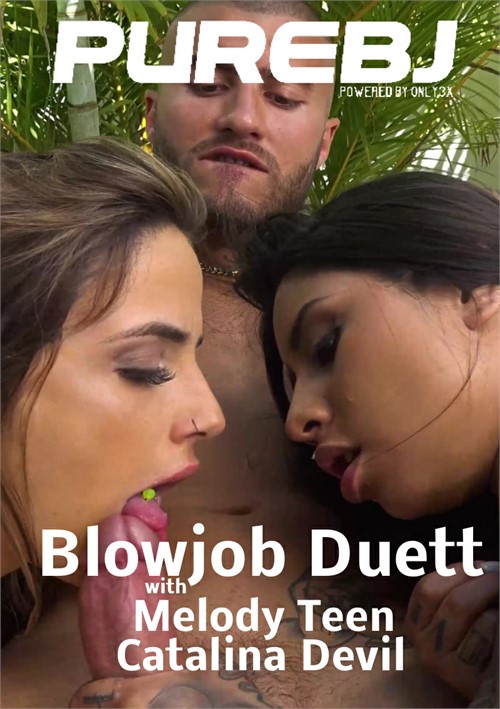 Melody Teen and Catalina Devil in a blowjob duet
