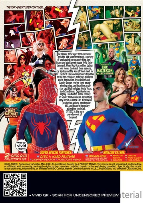 Buy Superman vs Spider-Man XXX: A Porn Parody Used @ Adult DVD Empire