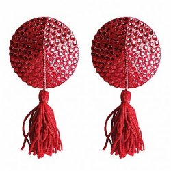Ouch! Nipple Tassels - Round - Red Ouch! Nipple Tassels - Round - Red Boxcover