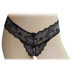Lovelife: Crotchless V-Thong - Black - M/L Lovelife: Crotchless V-Thong - Black - M/L Boxcover