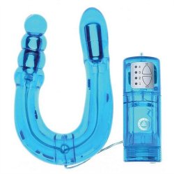 U Send Me Double Vibrating Stimulator- Blue Sex Toy U Send Me Double Vibrating Stimulator- Blue Sex Toy