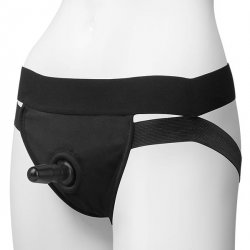 Vac-U-Lock Black Panty Harness with Plug Dual Strap - S/M Vac-U-Lock Black Panty Harness with Plug Dual Strap - S/M Boxcover
