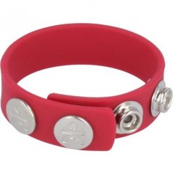 Titus Silicone Series: Silicone Cock and Ball Strap - Red Sex Toy Titus Silicone Series: Silicone Cock and Ball Strap - Red Sex Toy