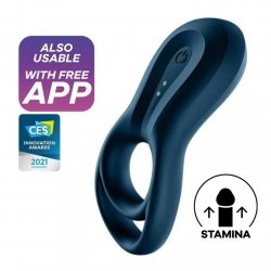 Satisfyer App Compatible Epic Vibrating Duo Ring - Dark Blue Satisfyer App Compatible Epic Vibrating Duo Ring - Dark Blue Boxcover