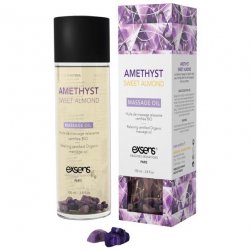 EXSENS of Paris Organic Massage Oil w/Stones - Amethyst Sweet Almond EXSENS of Paris Organic Massage Oil w/Stones - Amethyst Sweet Almond Boxcover