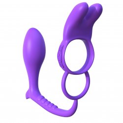 Pipedream Fantasy C-Ringz Ass Gasm Vibrating Rabbit - Purple Boxcover