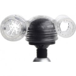 Twin Turbo Strokers 2 in 1 Wand Attachment for Men Sex Toy Twin Turbo Strokers 2 in 1 Wand Attachment for Men Sex Toy