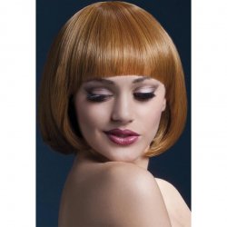 Smiffy: The Fever Wig Collection Mia 10" Short Bob With Fringe - Auburn Smiffy: The Fever Wig Collection Mia 10" Short Bob With Fringe - Auburn Boxcover