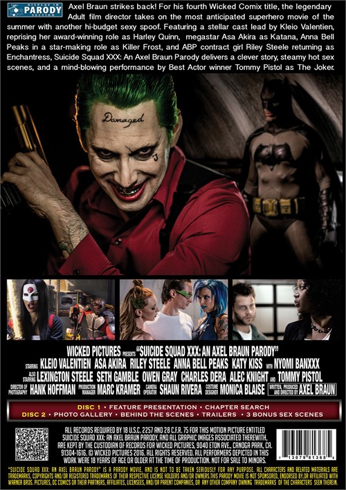 Suicide Squad An Axel Braun Parody 2016 Adult Dvd Empire