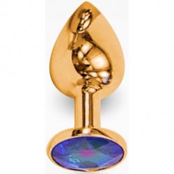 The Reluxer Butt Plug: Gold Chromed Stainless Steel with Shimmer Jewel - Large The Reluxer Butt Plug: Gold Chromed Stainless Steel with Shimmer Jewel - Large Boxcover