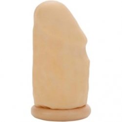 Latex Penis Extension Noduled - 3 Inch - Ivory Sex Toy Latex Penis Extension Noduled - 3 Inch - Ivory Sex Toy