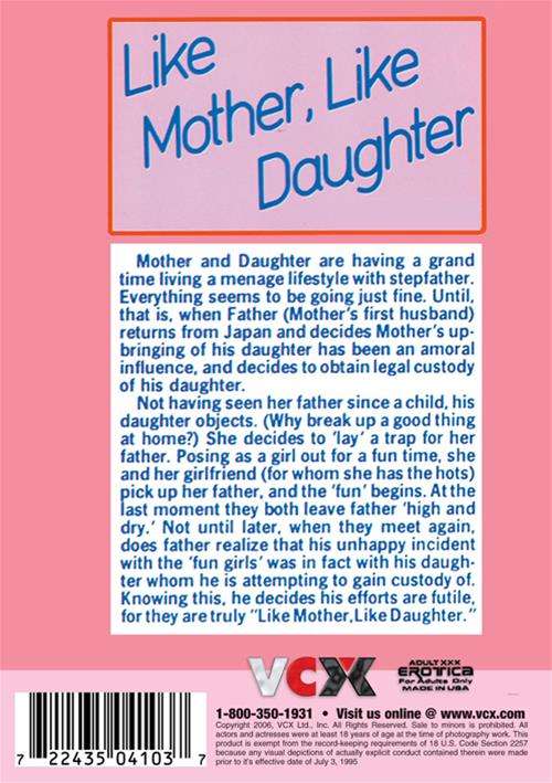 500px x 709px - Like Mother, Like Daughter | Adult DVD Empire