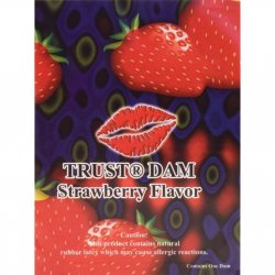 Dental Dam Condom - Strawberry Dental Dam Condom - Strawberry Boxcover