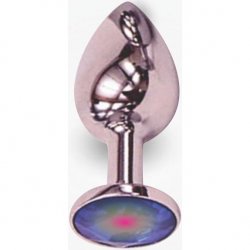 The Reluxer Butt Plug: Silver Chromed Stainless Steel with Shimmer Jewel - Large The Reluxer Butt Plug: Silver Chromed Stainless Steel with Shimmer Jewel - Large Boxcover