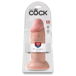 King Cock 10" Chubby - Vanilla Sex Toy