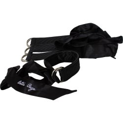 Bettie Page Sweet On Satin Restraints Set - Black Sex Toy Bettie Page Sweet On Satin Restraints Set - Black Sex Toy
