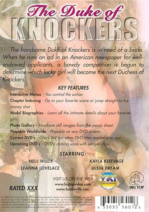Back cover of Duke Of Knockers