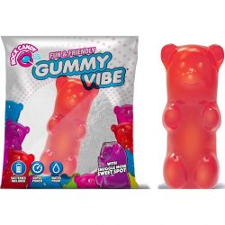 Rock Candy - Gummy Bear 5-function Mini Vibe - Cinnamon Red Rock Candy - Gummy Bear 5-function Mini Vibe - Cinnamon Red Boxcover