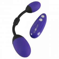 GoGasm Remote Controlled Vibrating Pussy & Ass Balls - Purple Boxcover