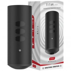 Fleshlight: Kiiroo Titan Interactive Vibrating Stroker - Black Fleshlight: Kiiroo Titan Interactive Vibrating Stroker - Black Boxcover