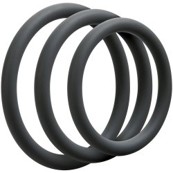 Optimale: 3 C-Ring Thin Set - Slate Sex Toy