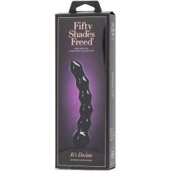 Fifty Shades Freed: It's Divine Glass Beaded Dildo - Black Fifty Shades Freed: It's Divine Glass Beaded Dildo - Black Boxcover