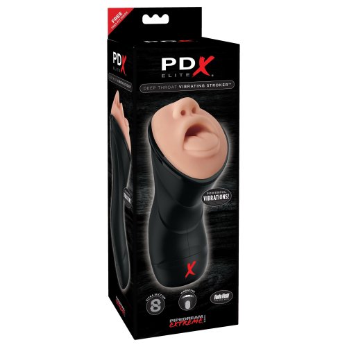 Pdx Elite Deep Throat Vibrating Stroker Sex Toys And Adult Novelties